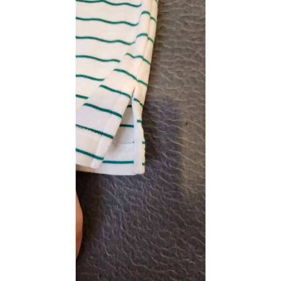 Vintage American Eagle for Her Mock Turtleneck White Green Stripe‎ Top Sz M NWT - Picture 5 of 8